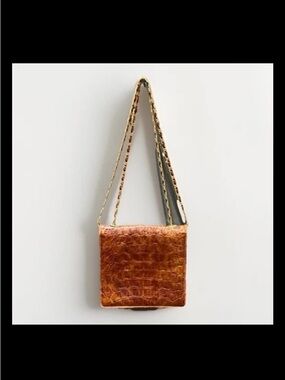 Vintage Jay Herbert New York Brown Leather Crossbody Shoulder Bag Purse